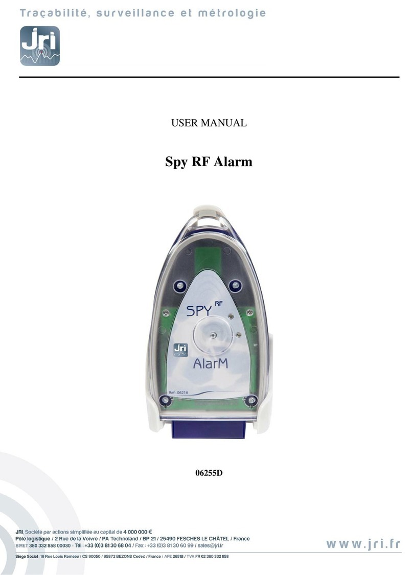 JRI Spy RF Alarm user manual