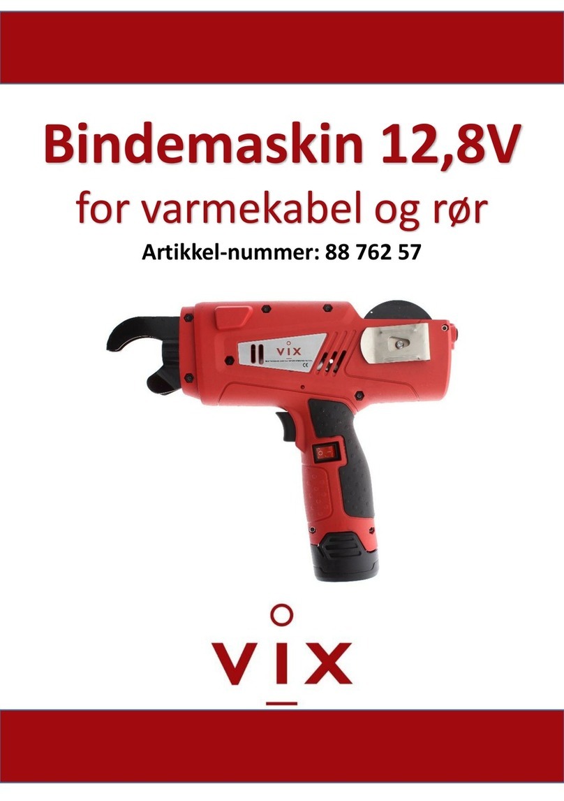 Vix Bindemaskin 12,8V manual