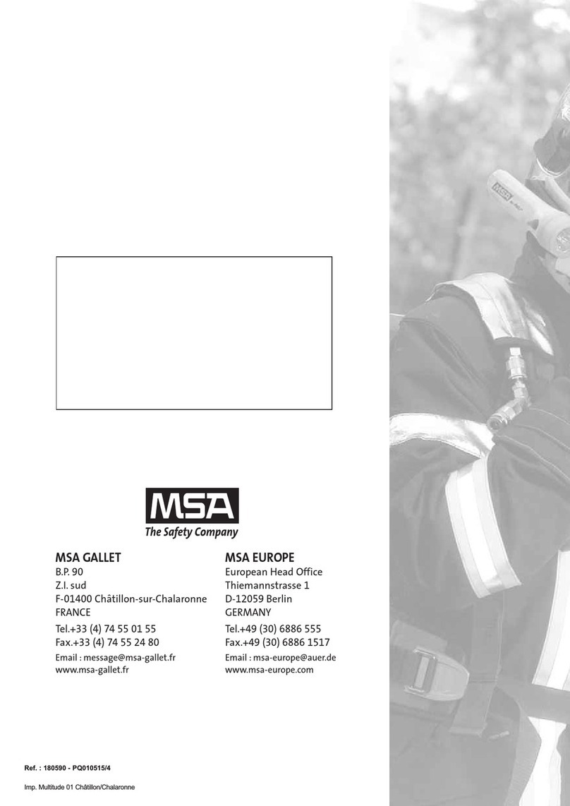MSA GAA Series User manual