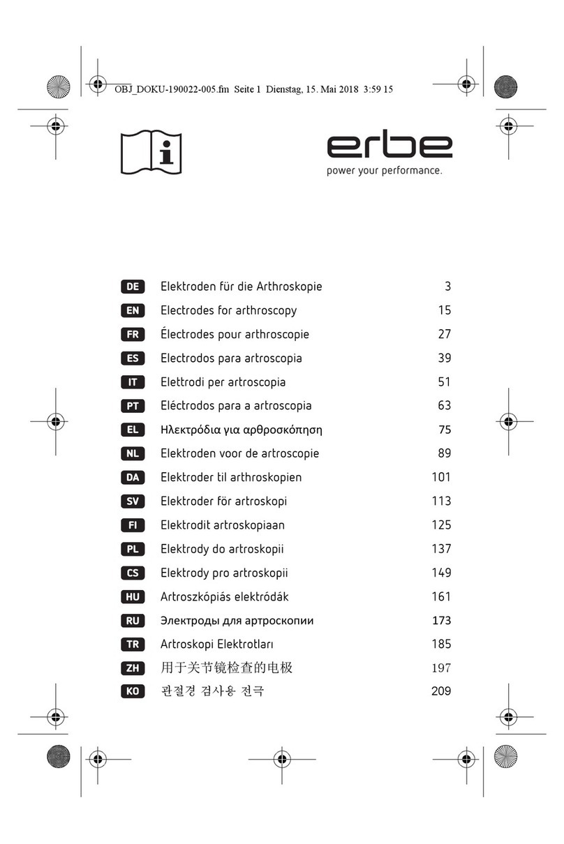 Erbe 20191-331 Operating instructions Erbe 20191-331 Operating instructions