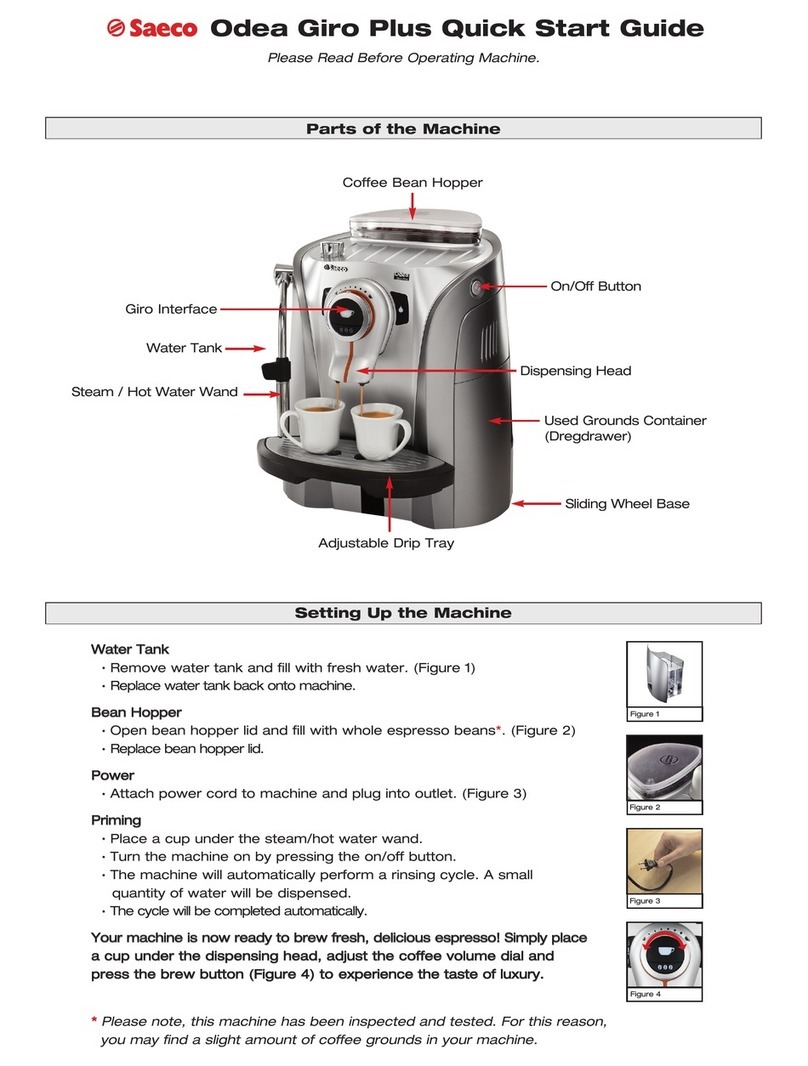Saeco Odea Giro Plus User manual