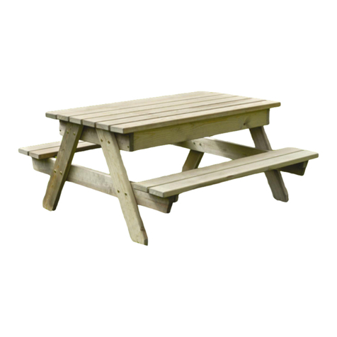Zest 4 Leisure Alice Children’s Picnic/Play Table User manual