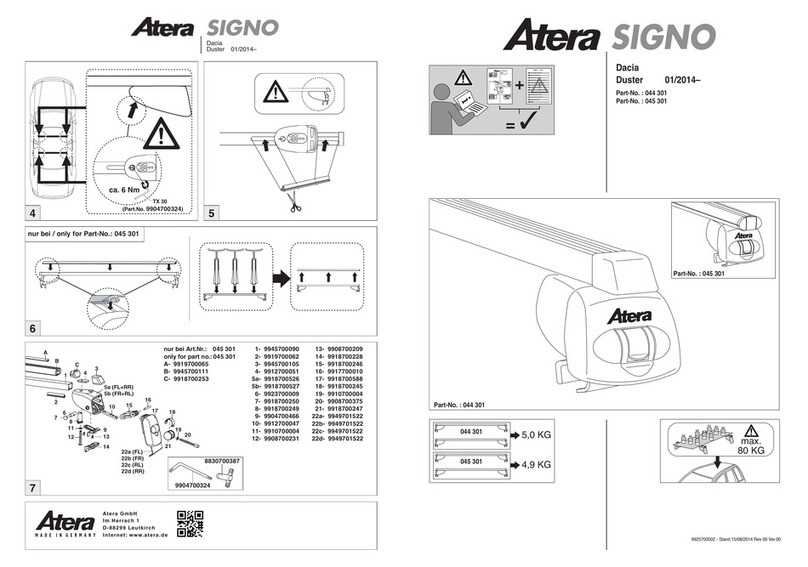 Atera SIGNO 044 301 quick start guide