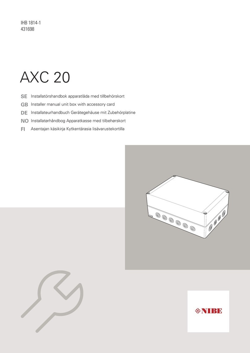 Nibe AXC 20 User guide