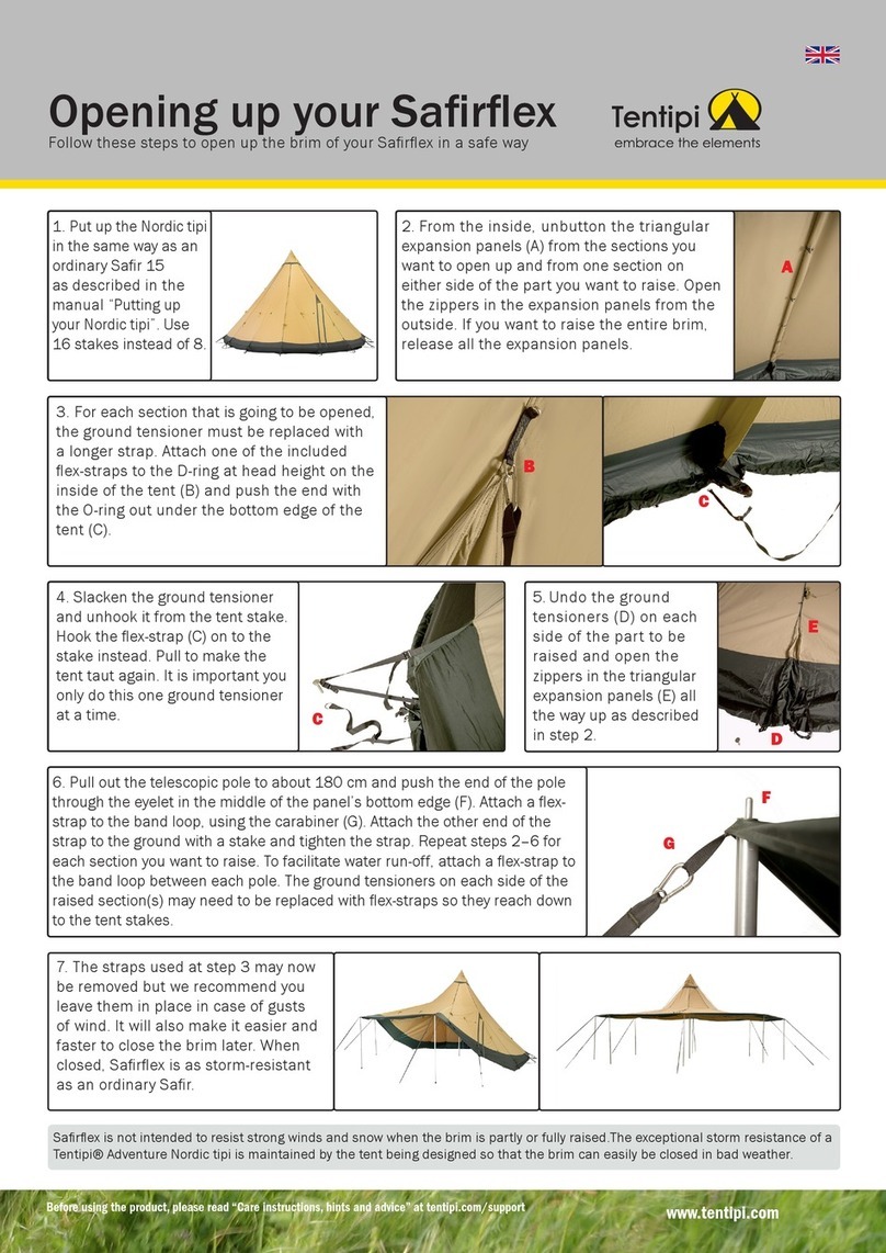 Tentipi Safirflex Nordic tipi User manual