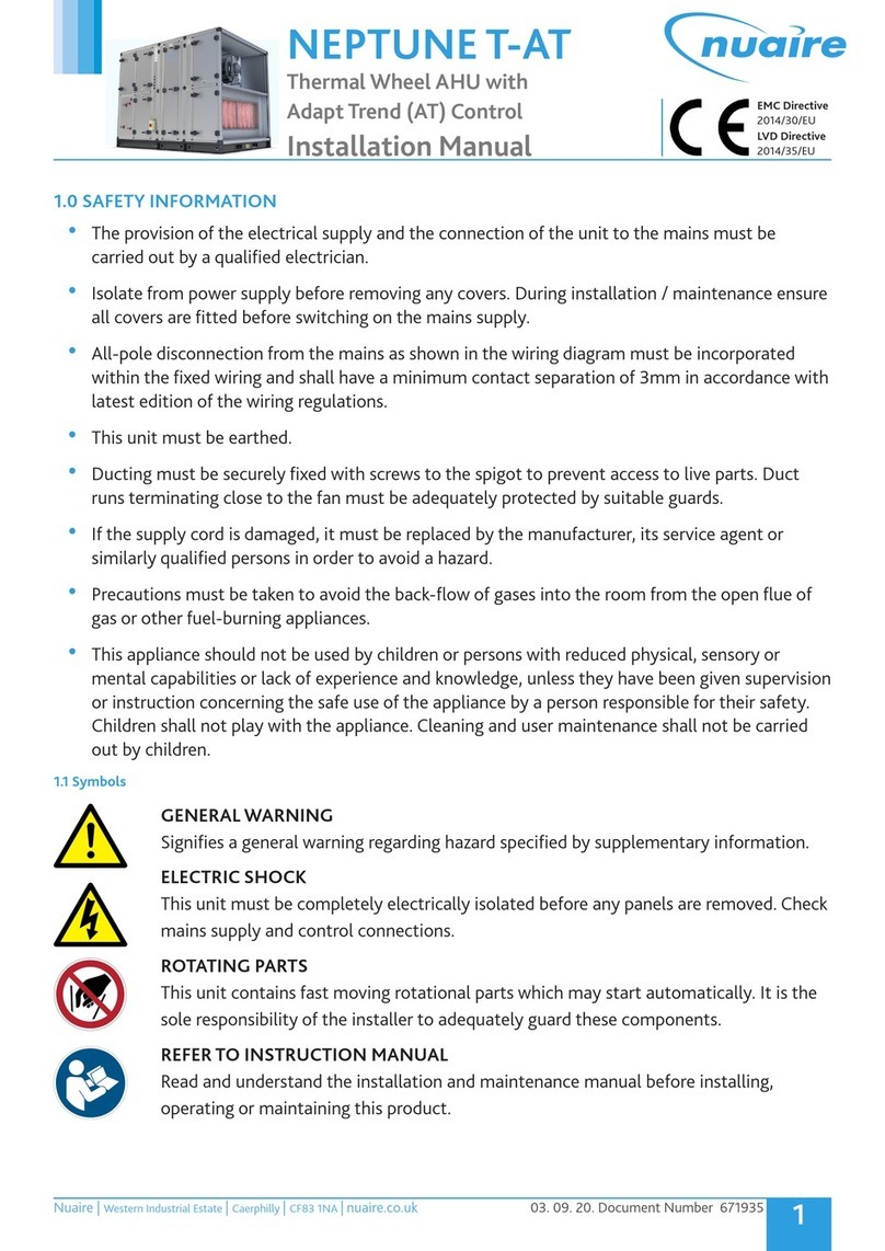 NuAire NEPTUNE T-AT User manual
