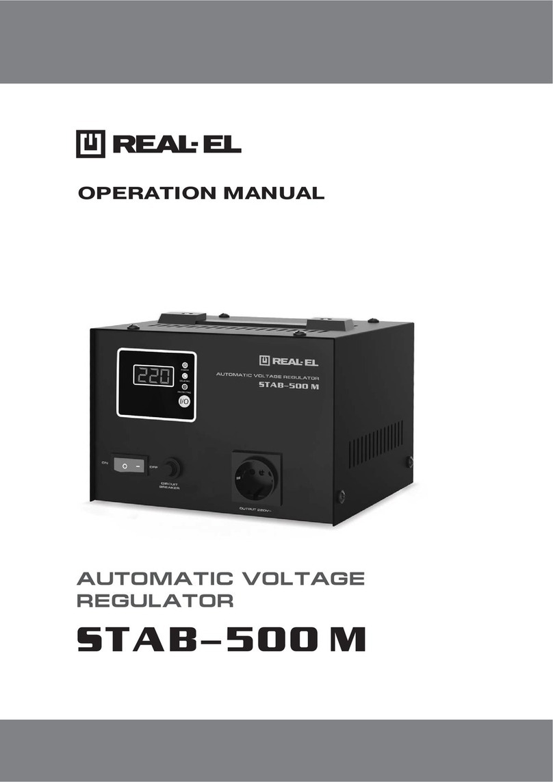 Real-El STAB-500 M Operation manual