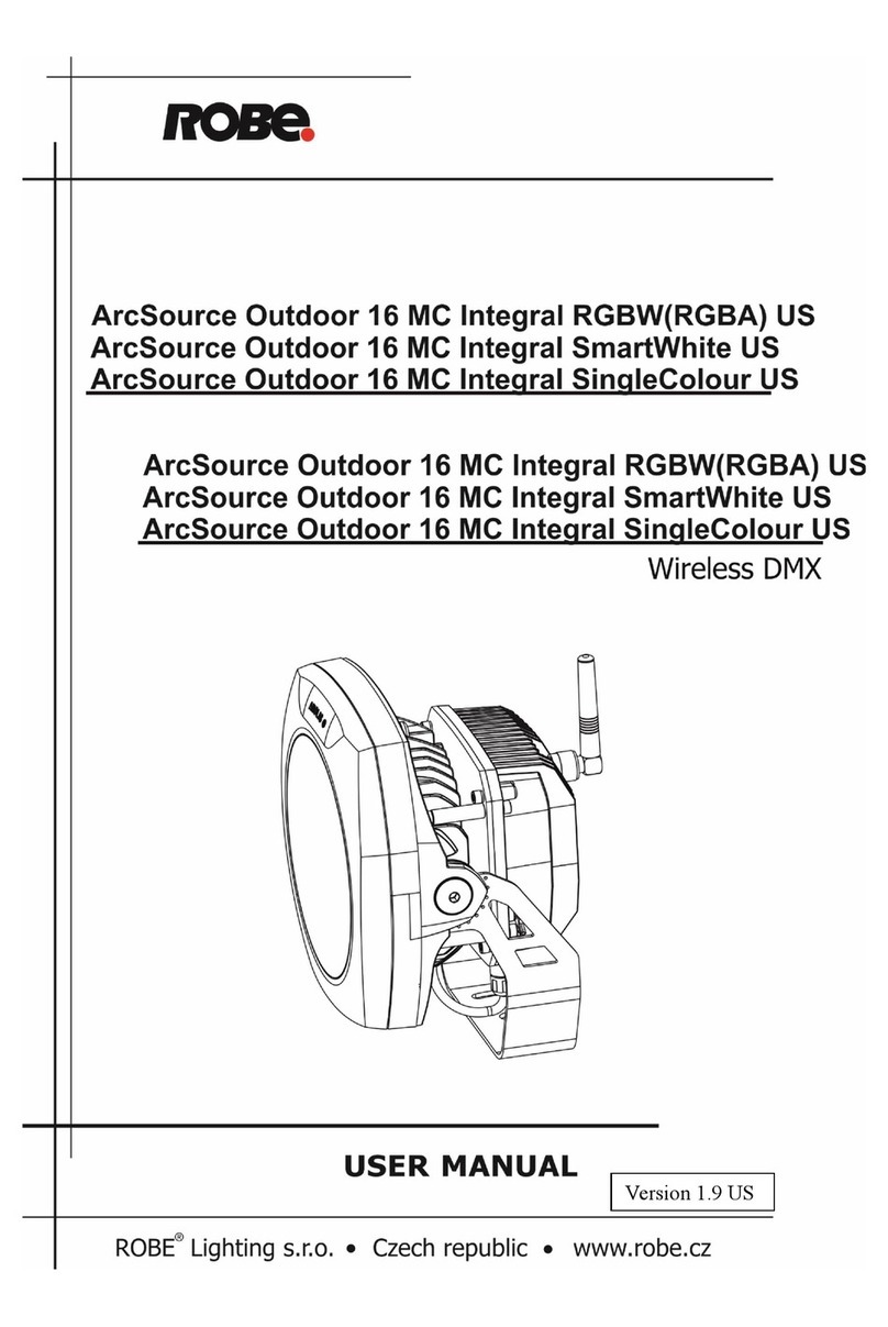 Robe ArcSource Outdoor 16 MC Integral RGBW US User manual