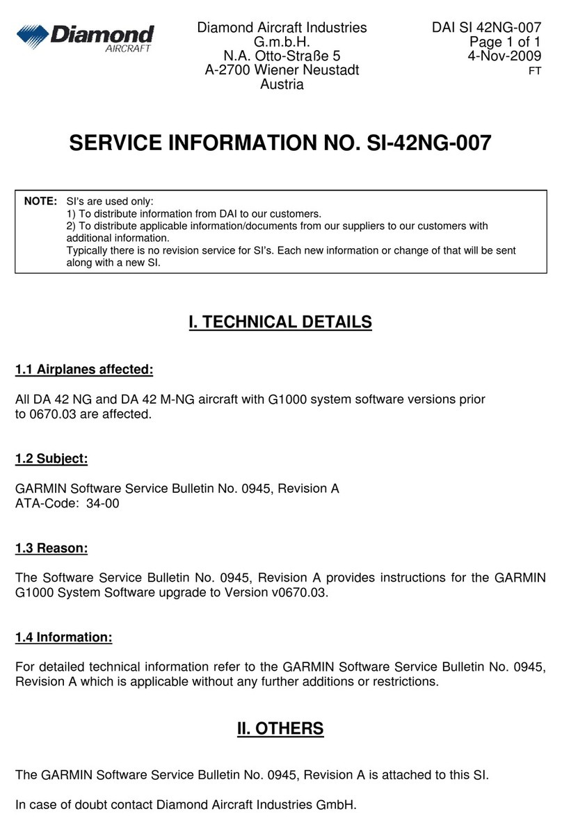 Diamond Aircraft DA 42 NG Service information