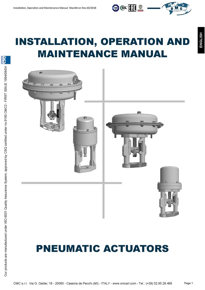 OMC AP23 Installation, operation and maintenance manual