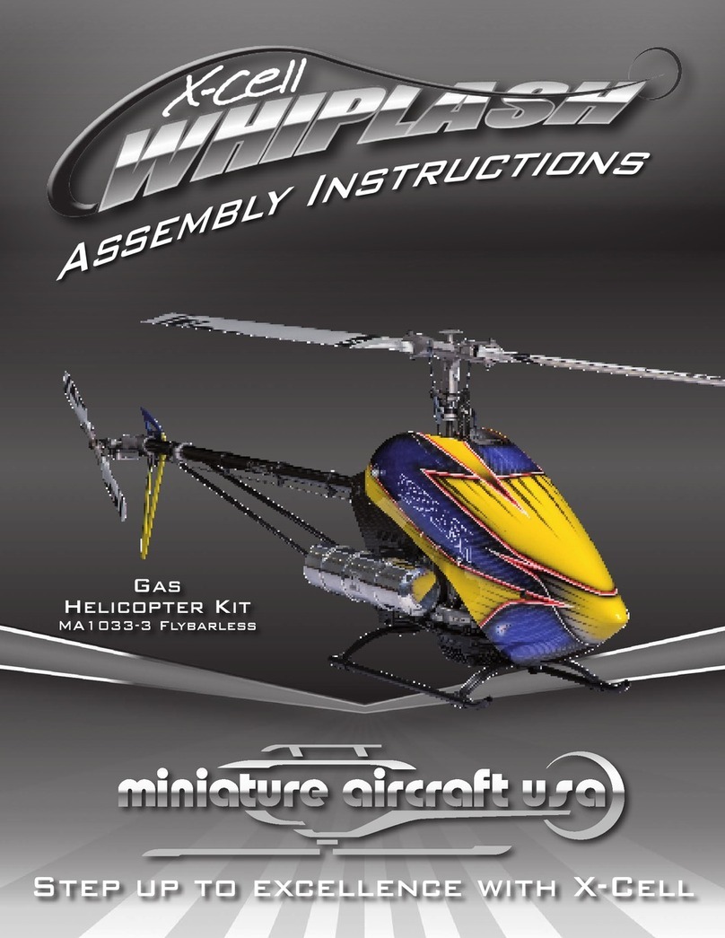 Miniature Aircraft USA X-Cell Whiplash Assembly instructions