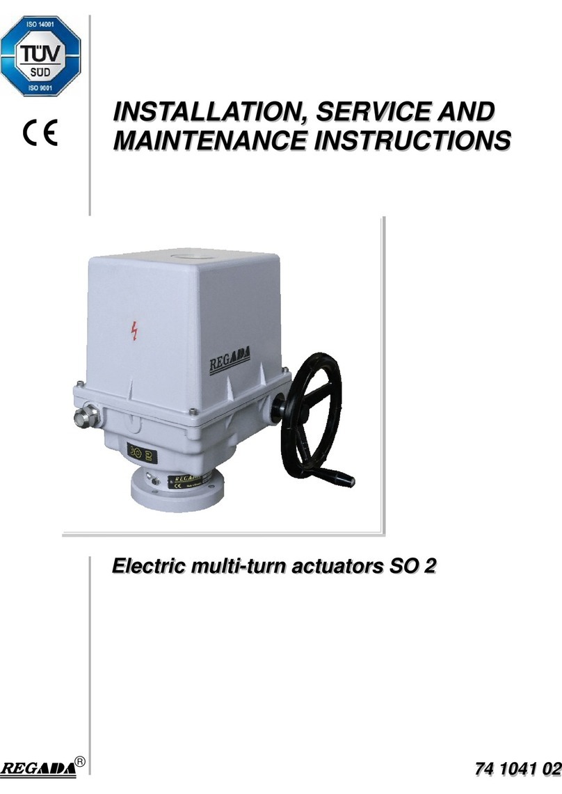 Regada SO 2 Installation, service and maintenance instructions
