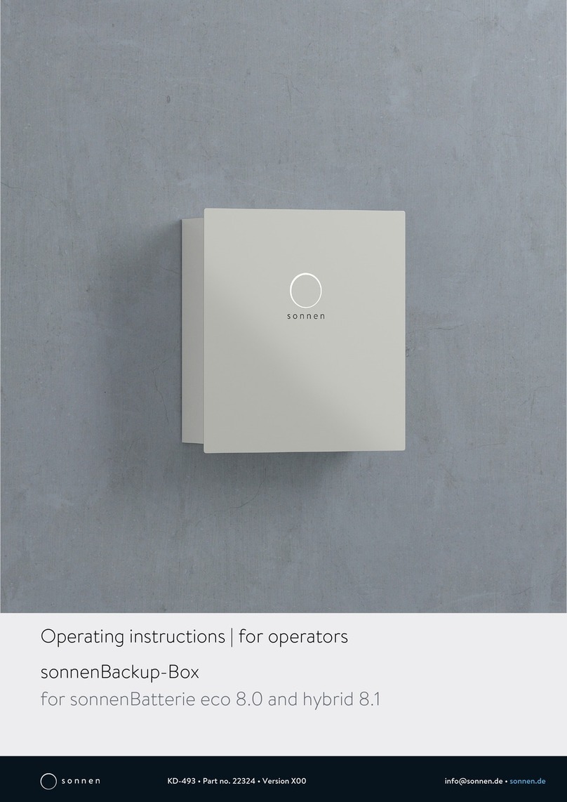 Sonnen sonnenBackup-Box Operating instructions for operators
