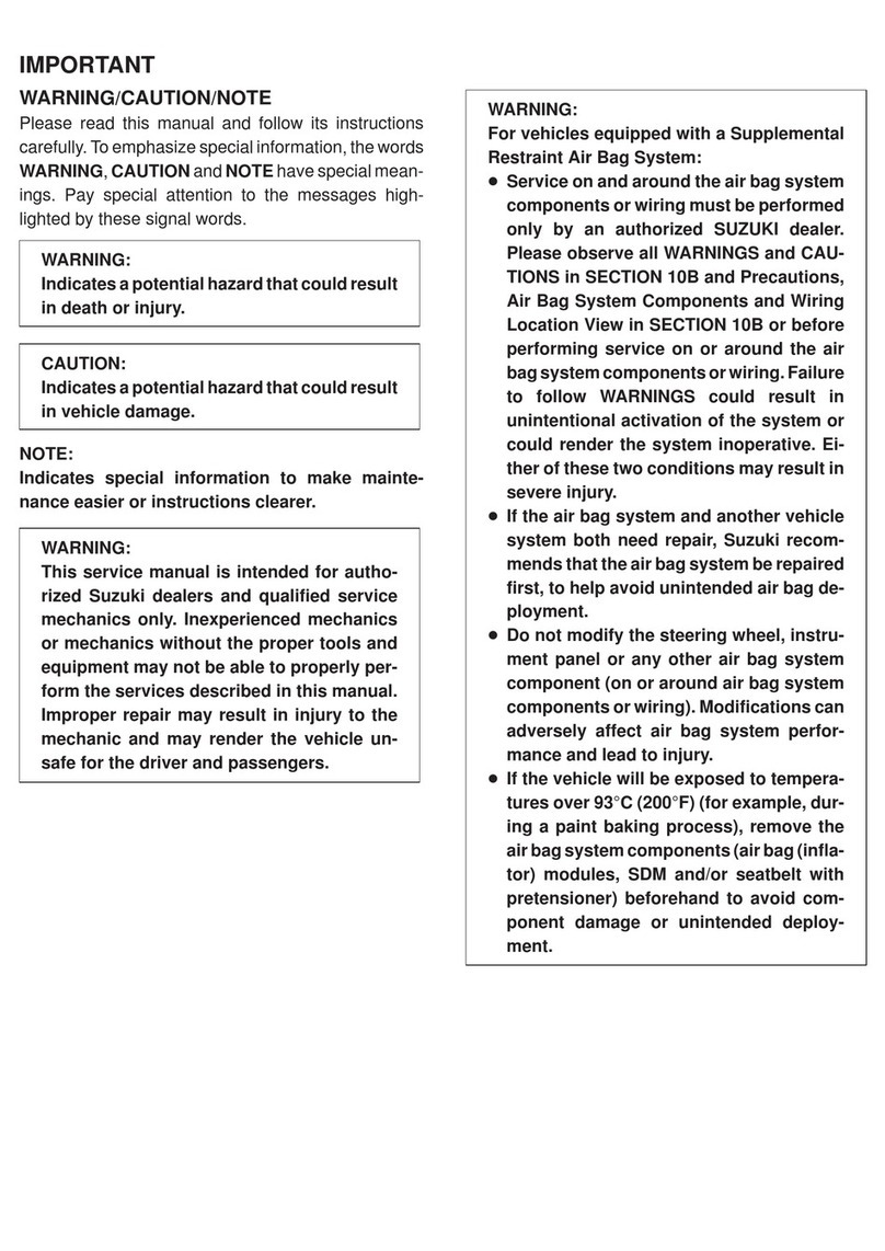 Suzuki RA410 User manual