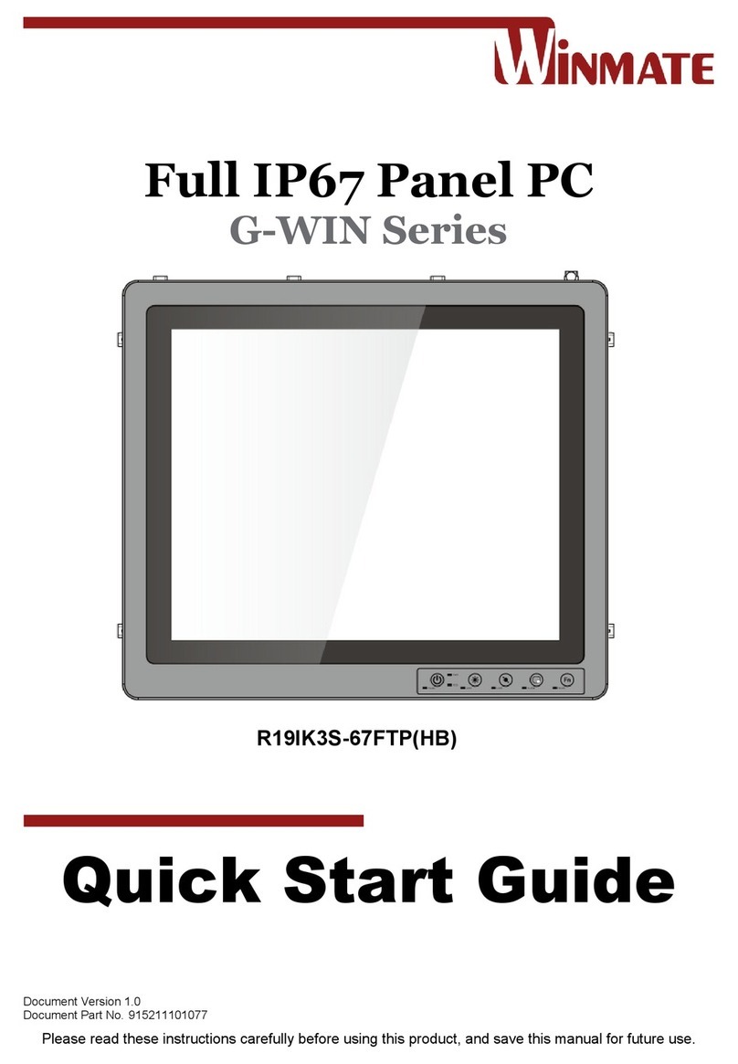 Winmate G-Win Series quick start guide