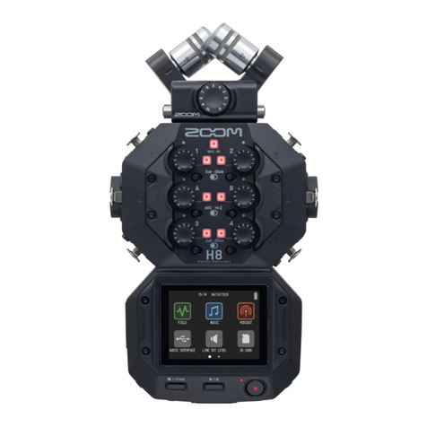 Zoom Handy Recorder H8 User manual
