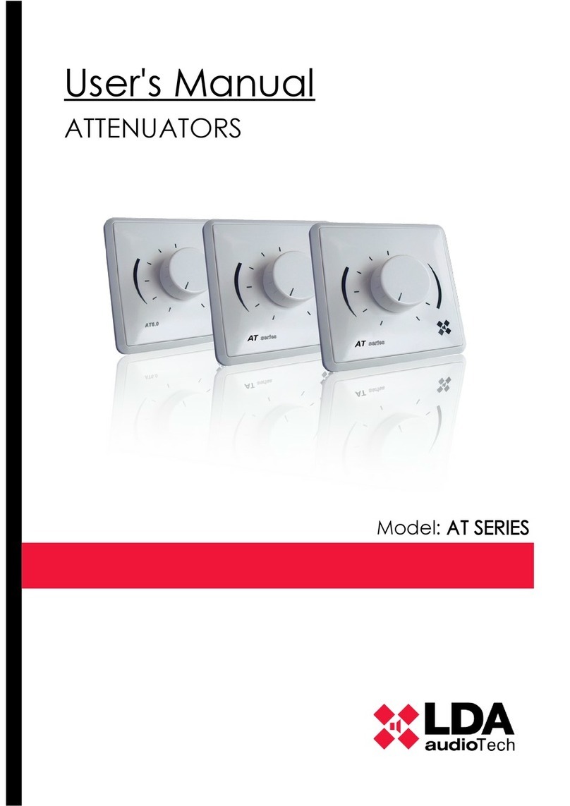 LDA Audio Tech AT Series user manual LDA Audio Tech AT Series user manual