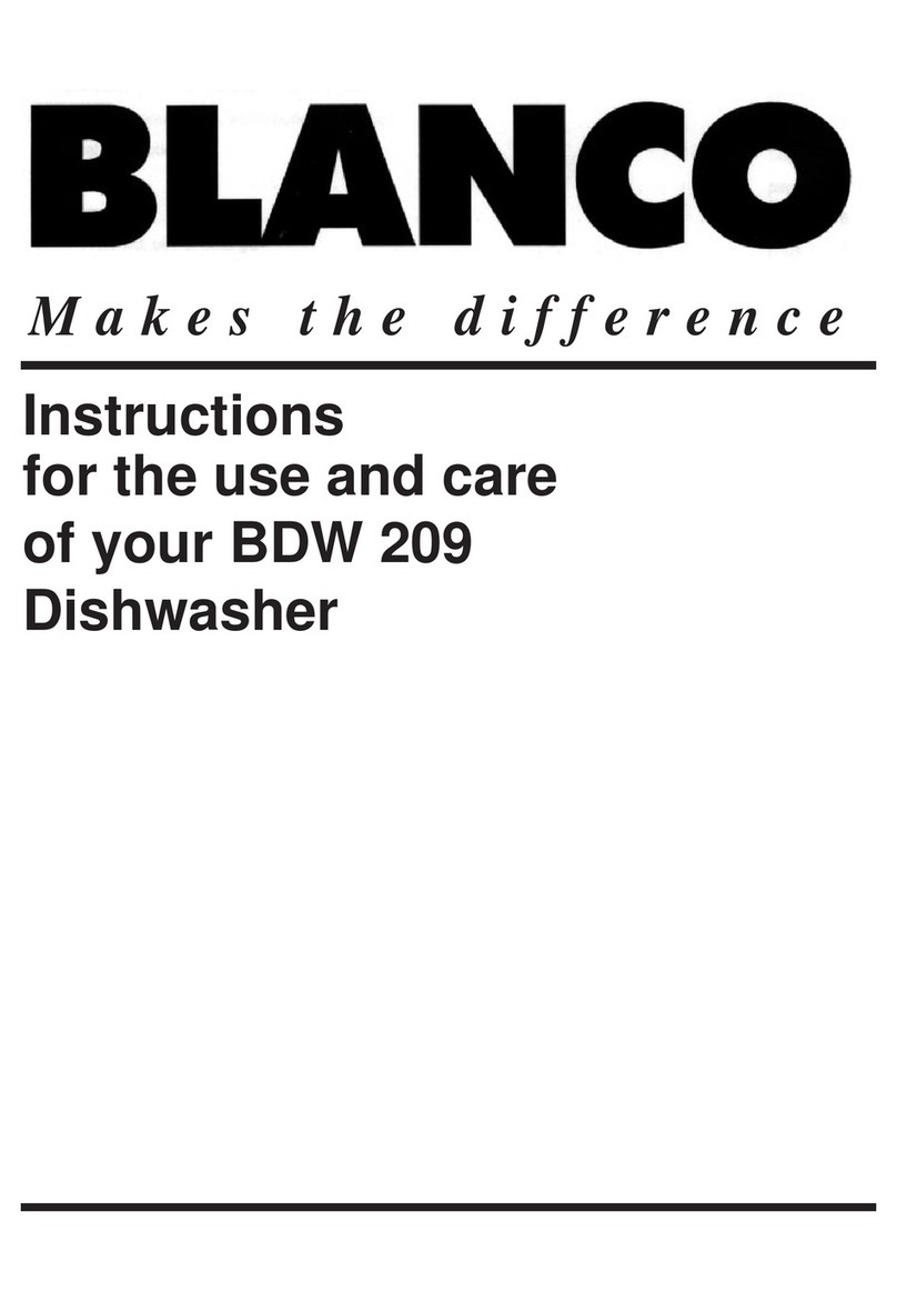 Blanco BDW 209 Operating and safety instructions