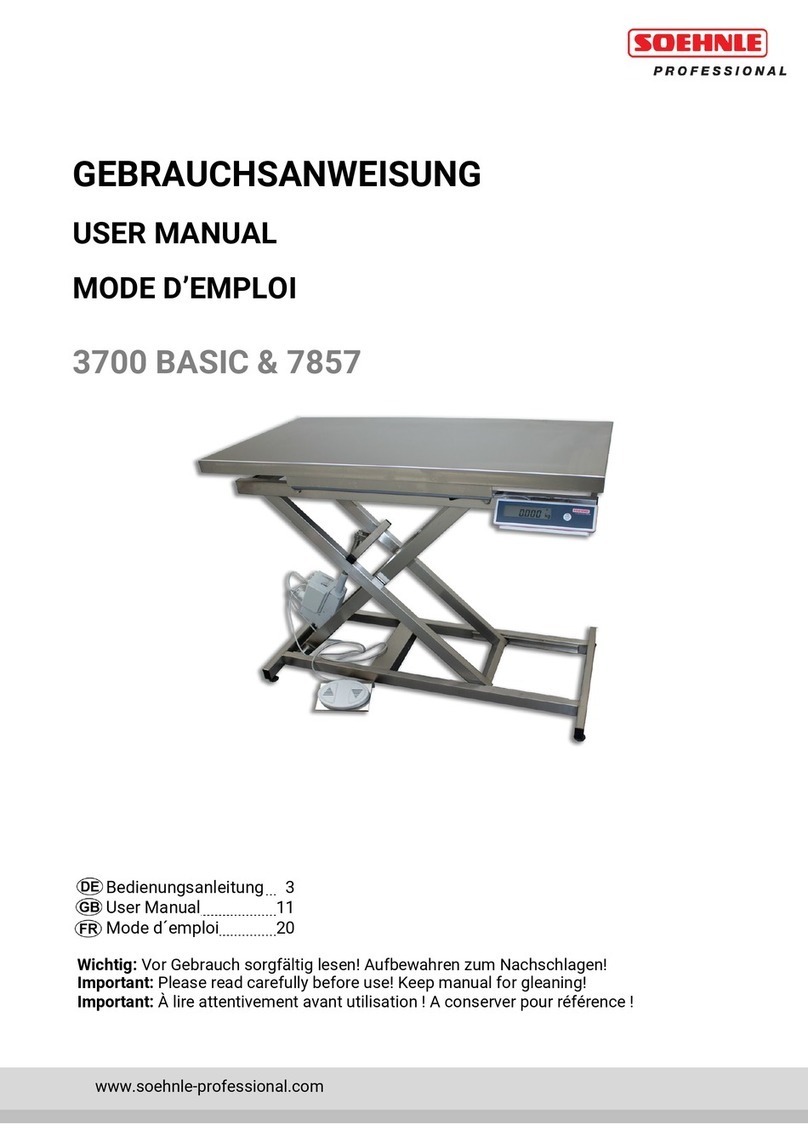 Soehnle Professional 3700 BASIC user manual