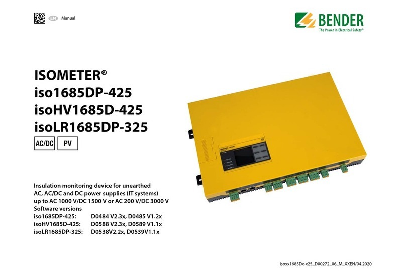Bender ISOMETER iso1685DP-425 manual