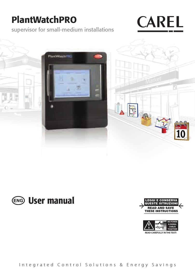 Carel PlantWatchPRO user manual