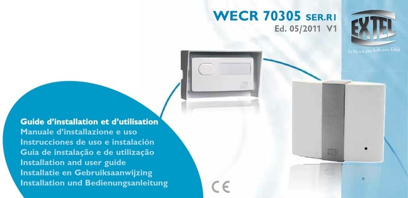 Extel WECR 70305 Installation and user guide