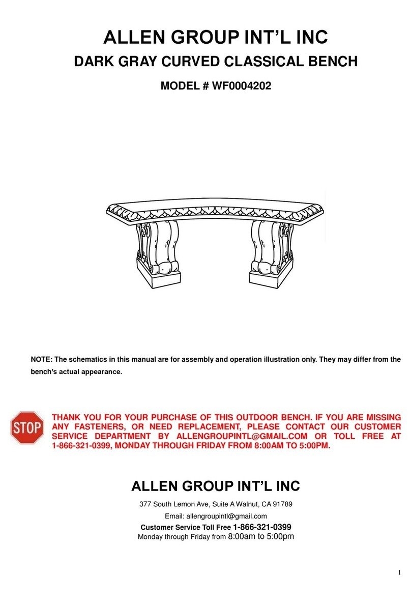 ALLEN GROUP INT’L INC WF0004202 manual