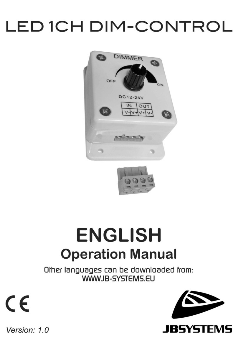 JB Systems LED 1CH DIM-CONTROL User manual