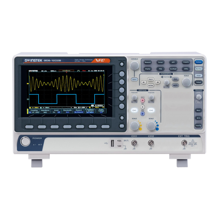 GW Instek GDS-1000B Series Owner's manual GW Instek GDS-1000B Series Owner's manual