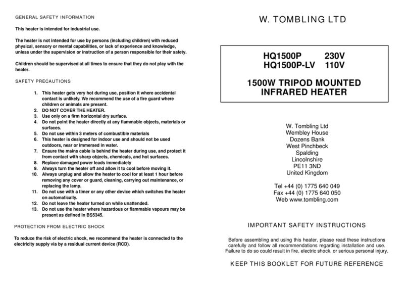 W. Tombling HQ1500P manual