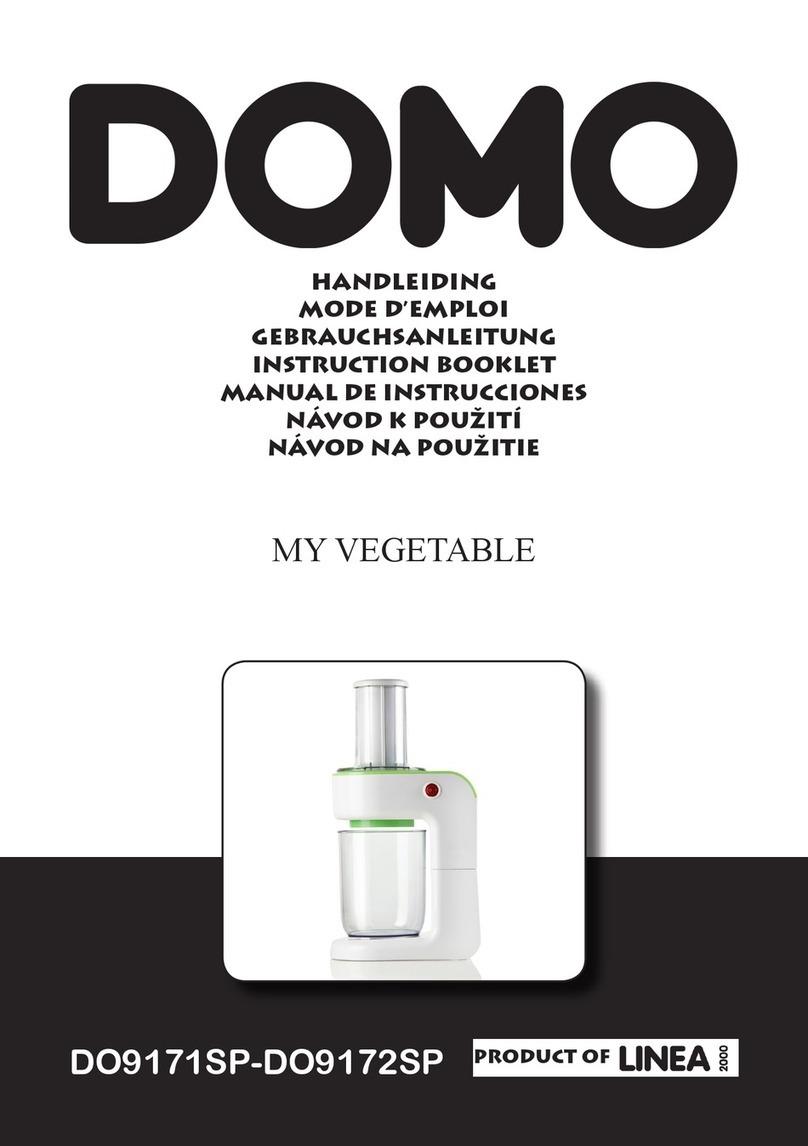 Domo Linea 2000 My Vegetable Instruction booklet