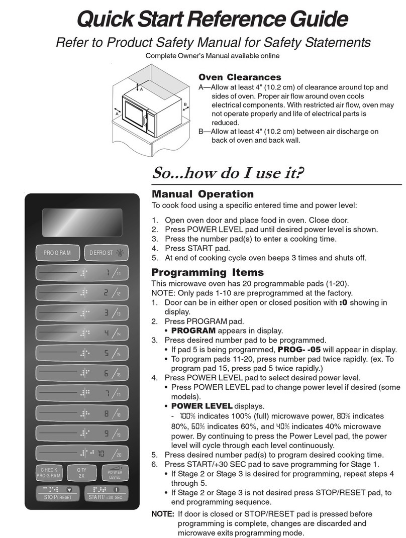 AGA Amana ALD10T Quick start & reference guide