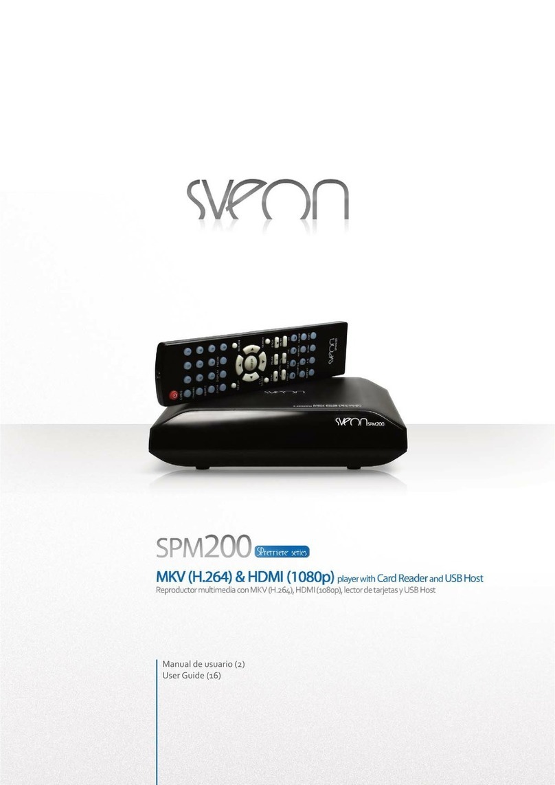 Sveon SPremiere Series User manual