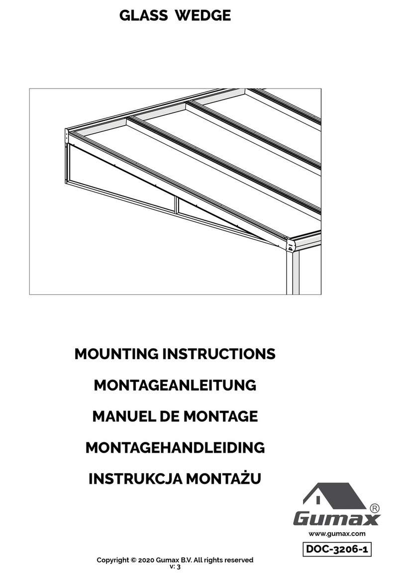 Gumax GLASS WEDGE Mounting instructions