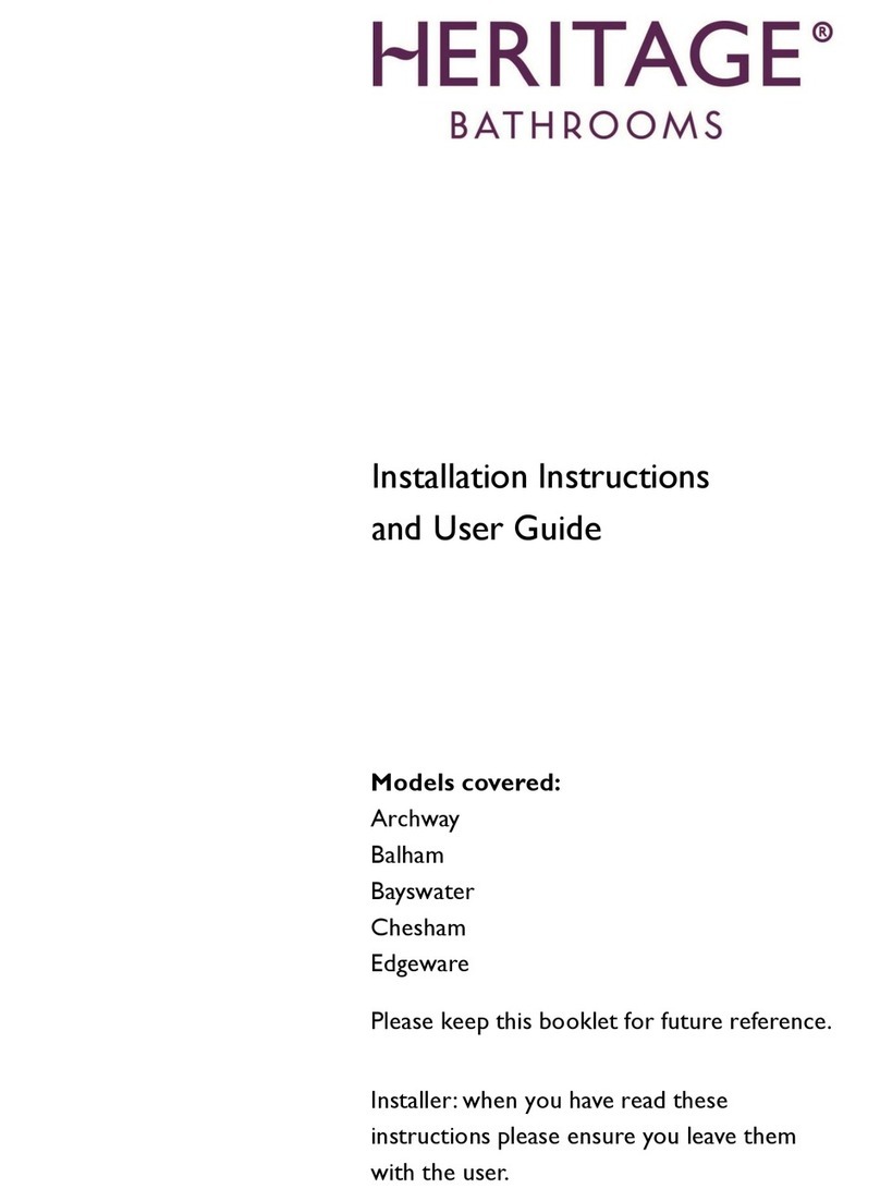Heritage Bathrooms Archway Installation instructions and user guide