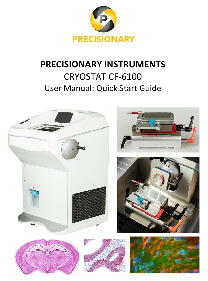 Precisionary CRYOSTAT CF-6100 user manual