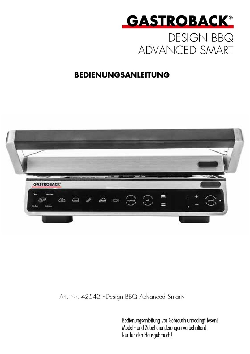 Gastroback Design BBQ Advanced Smart User manual
