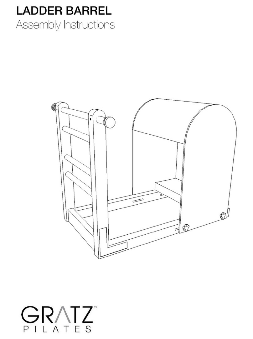 Gratz Pilates LADDER BARREL Assembly instructions
