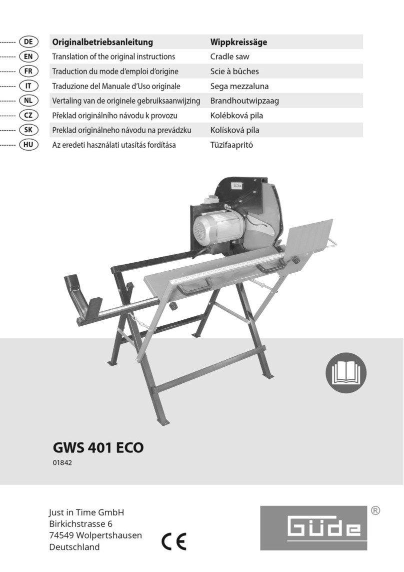 Gude GWS 401 ECO Translation of the original instructions