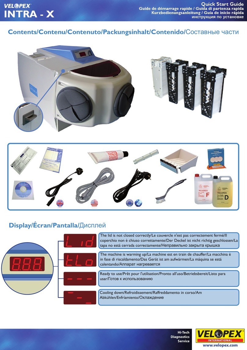 Velopex Intra-X User manual