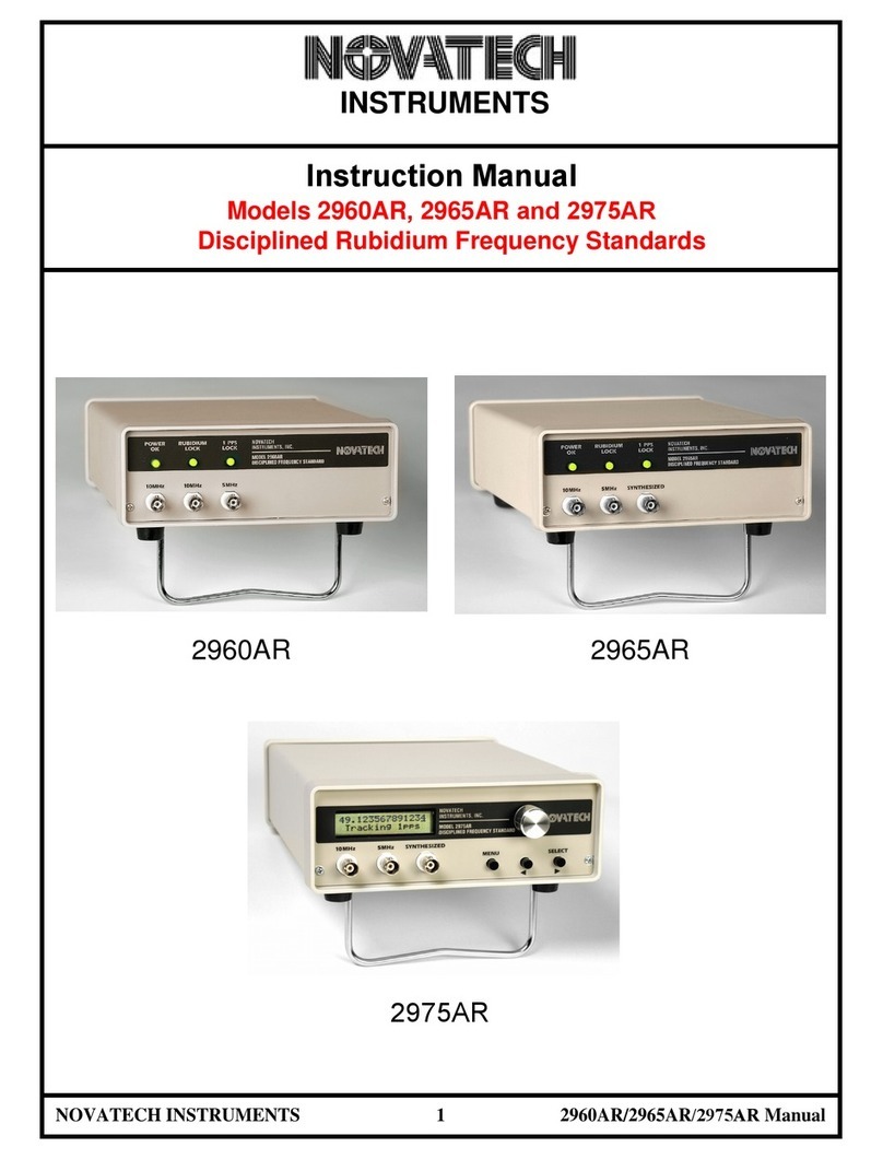Novatech Instruments 2960AR instruction manual
