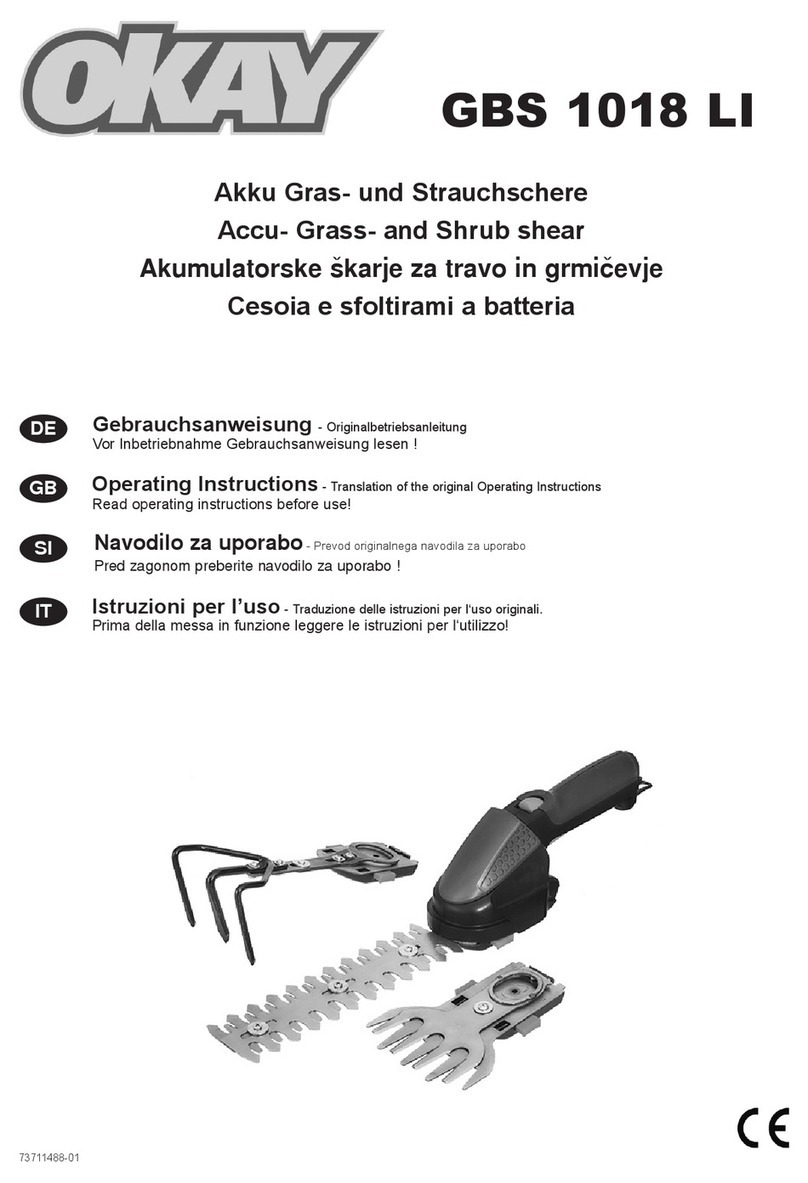 Okay GBS 1018 LI operating instructions