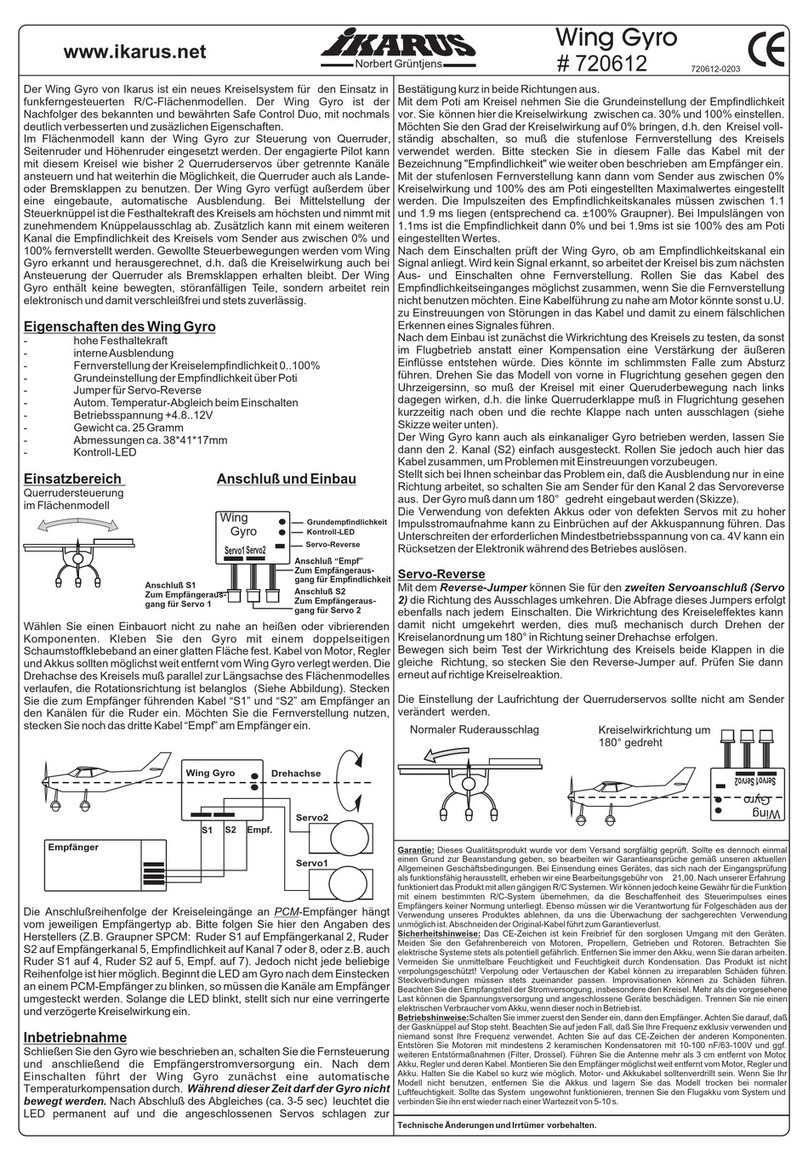 iKarus Wing Gyro manual iKarus Wing Gyro manual