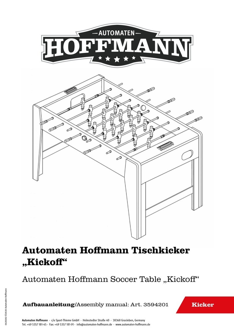 Automaten Hoffmann Kickoff Assembly manual Automaten Hoffmann Kickoff Assembly manual