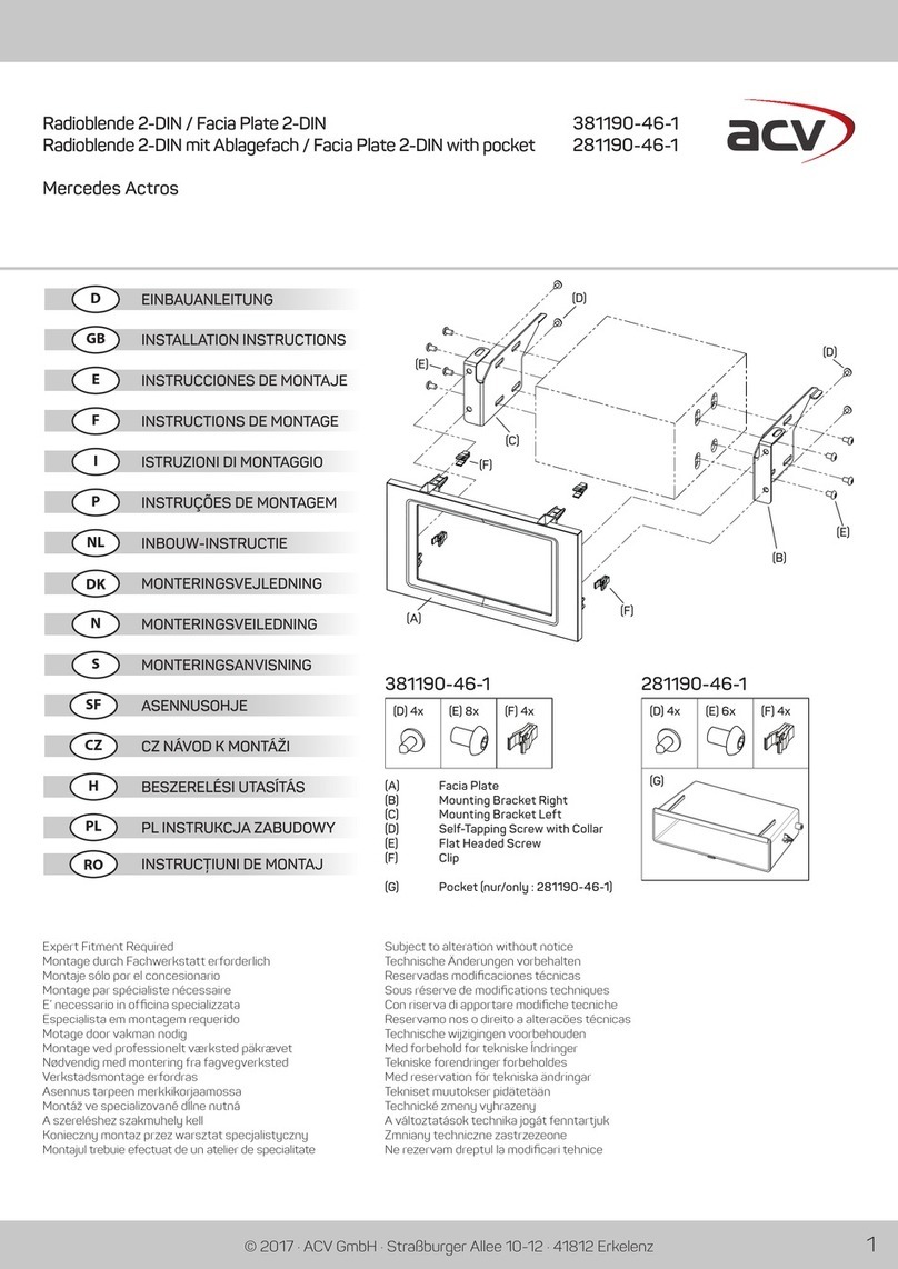 ACV 381190-46-1 installation instructions
