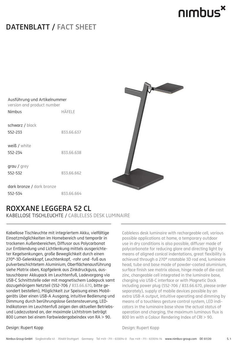 Nimbus Water Systems Roxxane Leggera 52 CL user guide
