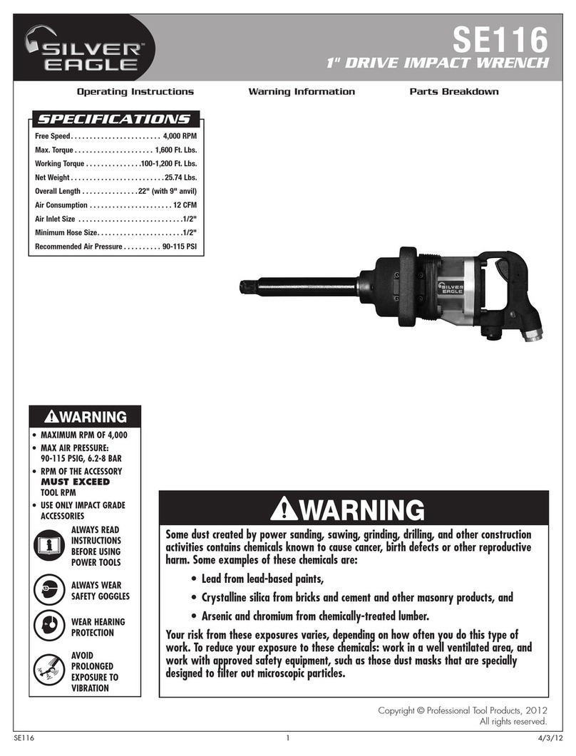 Silver Eagle SE116 Operating instructions, warning information, parts breakdown