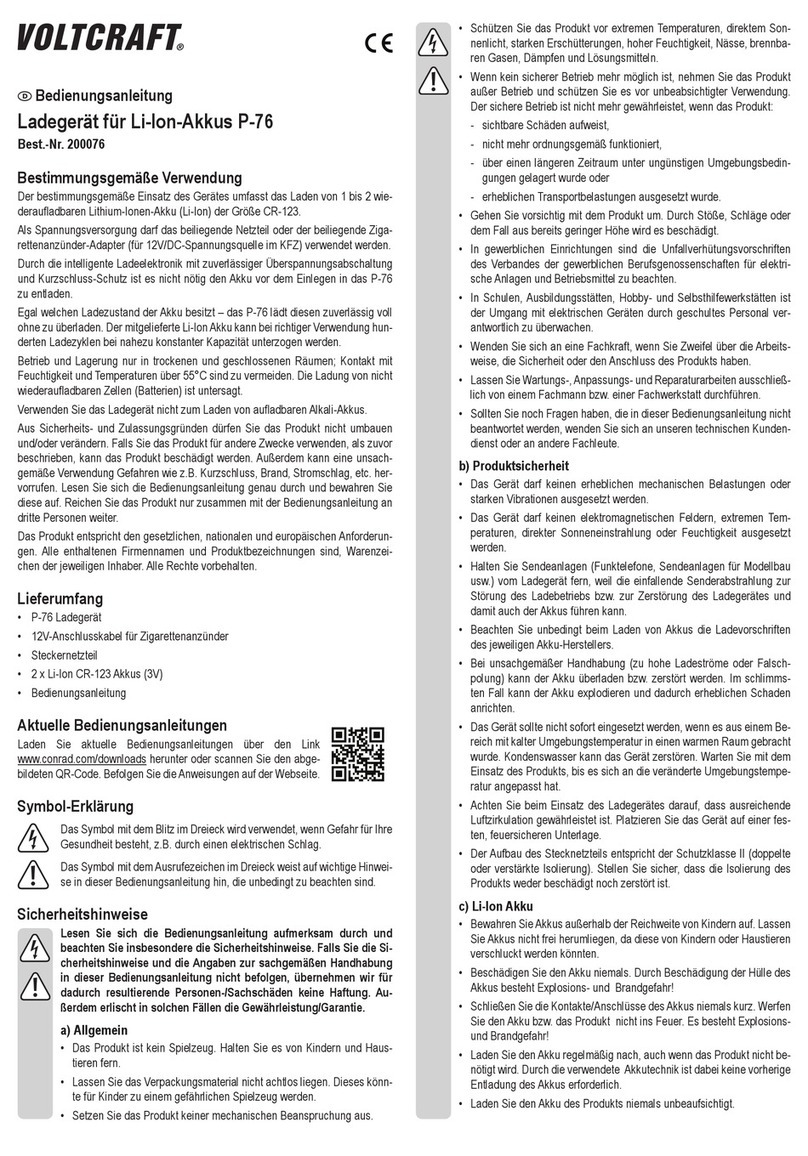VOLTCRAFT P-76 User manual