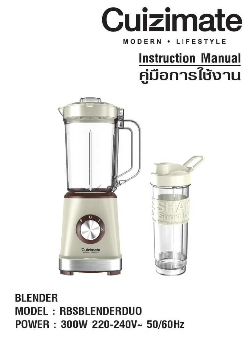 Cuizimate RBSBLENDERDUO instruction manual
