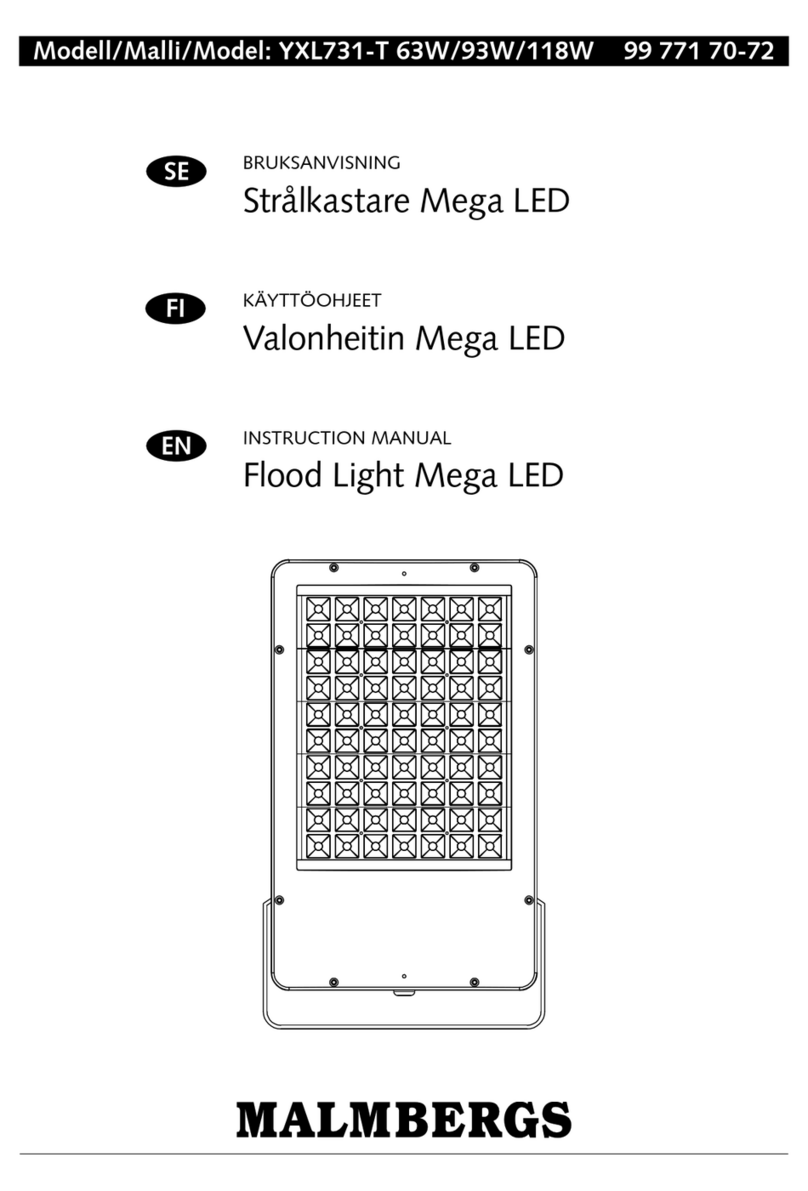Malmbergs YXL731-T 63W instruction manual